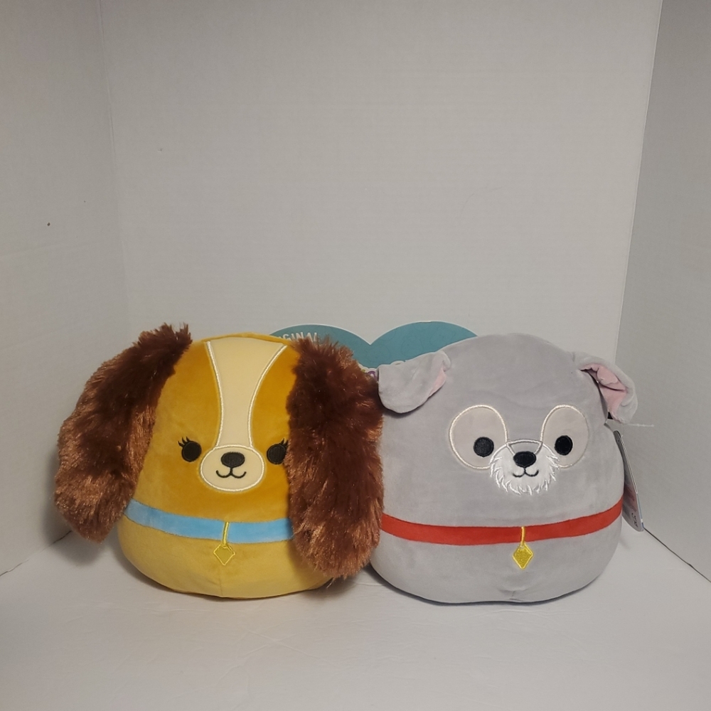 Squishmallows Disney Lady and The Tramp Set 8" Plush Toy Stuffed Animals